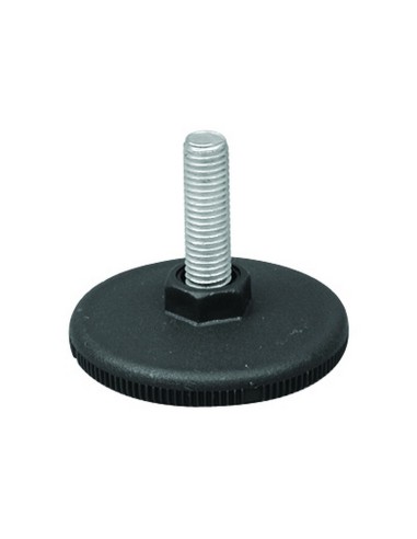 PIEDINO DI REGOLAZIONE M 10 PLASTICA NERO