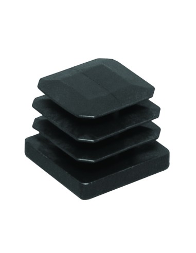 PIEDINO ALETTATO PER TUBO QUADRO 25X25 MM