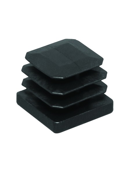 PIEDINO ALETTATO PER TUBO QUADRO 25X25 MM