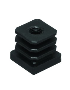 PIEDINO ALETTATO E FILETTATO M10 PER TUBO QUADRO 2 5x25 mm