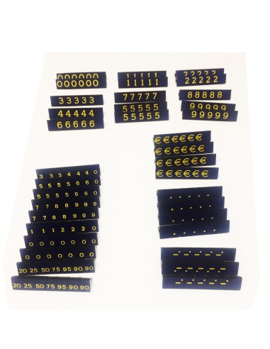 SEGNAPREZZI ANDREW FONDO BLU STAMPA ORO