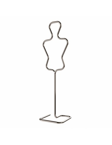 MANICHINO METALLICO BAMBINA TUBOLARE CROMATO