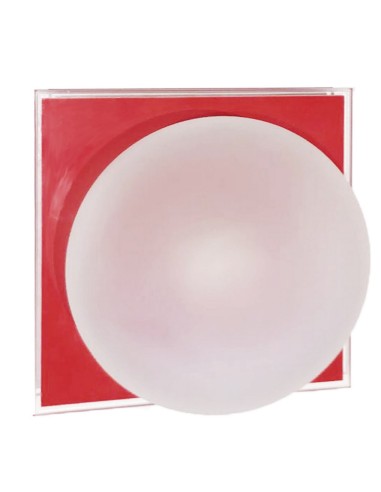 APPLIQUE A PARETE O SOFFITTO SFERA ROSSO