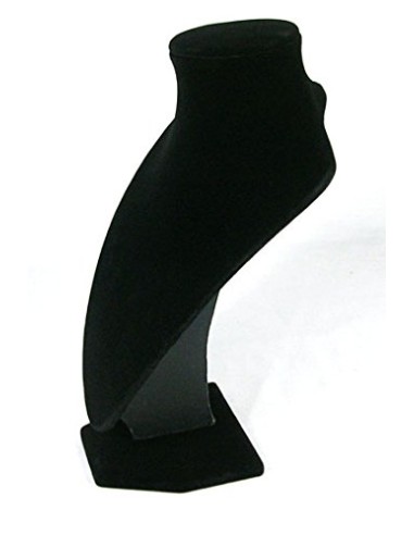 ESPOSITORE PORTA COLLANE VELLUTO NERO 17X25 CM