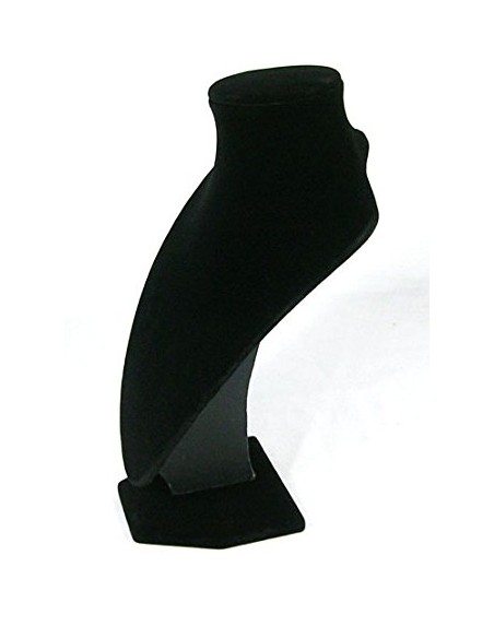 ESPOSITORE PORTA COLLANE VELLUTO NERO 17X25 CM