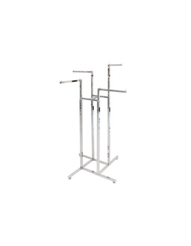 STENDER A 4 BRACCIA REGOLABILI CROMATO