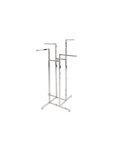 STENDER A 4 BRACCIA REGOLABILI CROMATO