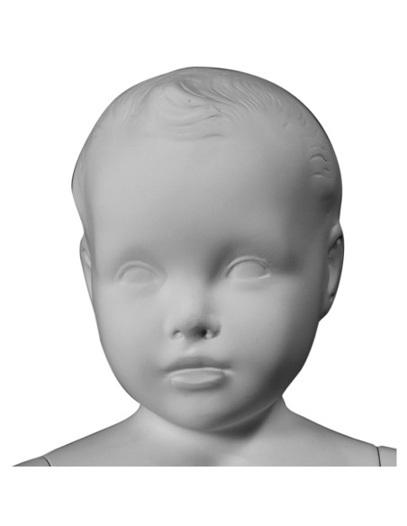 MANICHINO BIMBO 1 ANNO BILLO SEDUTO BIANCO