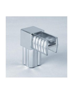 GIUNTO A L 2 VIE PER TUBO QUADRO 25x25 mm