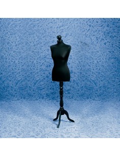 BUSTO DONNA SARTORIA CON BASE TREPPIEDI NERO