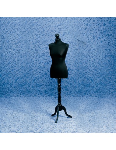 BUSTO DONNA SARTORIA CON BASE TREPPIEDI NERO