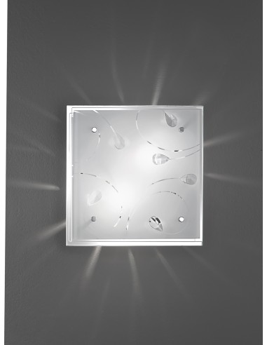 APPLIQUE IN VETRO CON CRISTALLI 30X30 CM