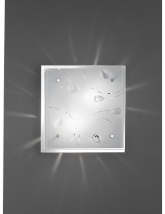 APPLIQUE IN VETRO CON CRISTALLI 30X30 CM 2