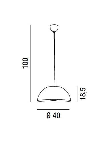 SOSPENSIONE IN METALLO BIANCO CON DECORO FOGLIA AR GENTO 40cm