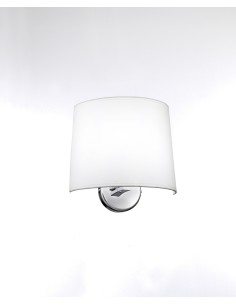 APPLIQUE METALLO CROMATO CON PARALUME IN STOFFA