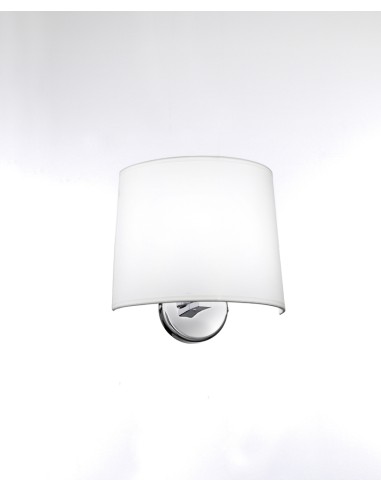 APPLIQUE METALLO CROMATO CON PARALUME IN STOFFA