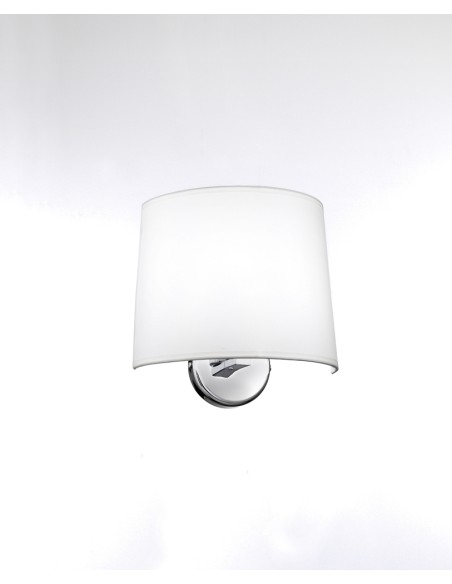 APPLIQUE METALLO CROMATO CON PARALUME IN STOFFA