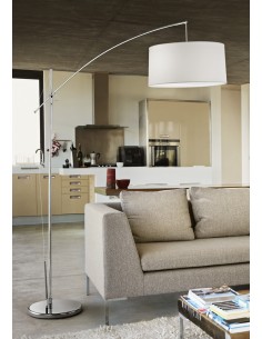 PIANTANA CROMO LUCIDO  CON PARALUME STOFFA