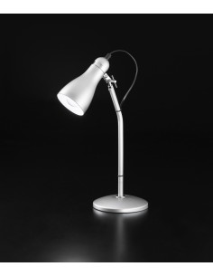 LAMPADA DA TAVOLO REGOLABILE COLORE ARGENTO