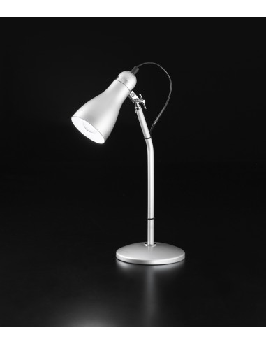 LAMPADA DA TAVOLO REGOLABILE COLORE ARGENTO