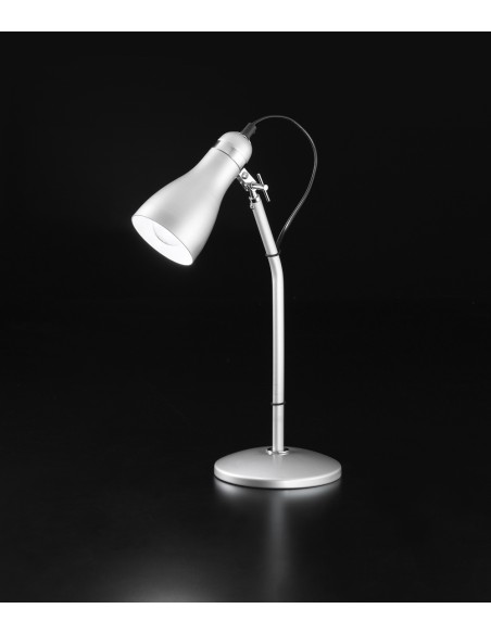 LAMPADA DA TAVOLO REGOLABILE COLORE ARGENTO