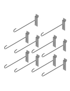 KIT 10 PORTABLISTER GANCI 20 CM ANTINFORTUNISTICO