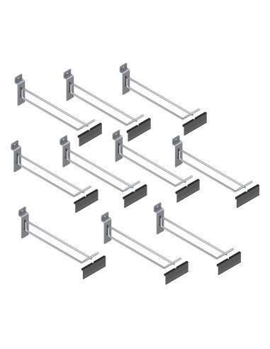 KIT 10 PORTA BLISTER PANNELLO DOGATO 16,5CM CON PO RTAPREZZO