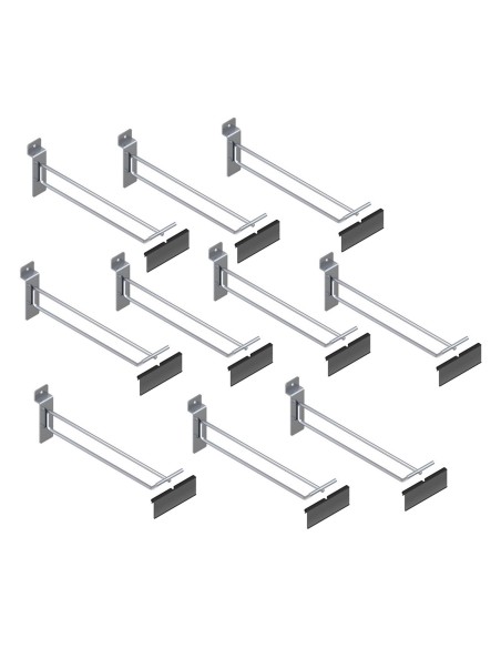 KIT 10 PORTA BLISTER PANNELLO DOGATO 16,5CM CON PO RTAPREZZO