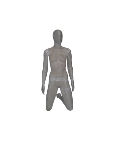 MANICHINO DONNA SEDUTO INGINOCCHIATO TESTA UOVO JU