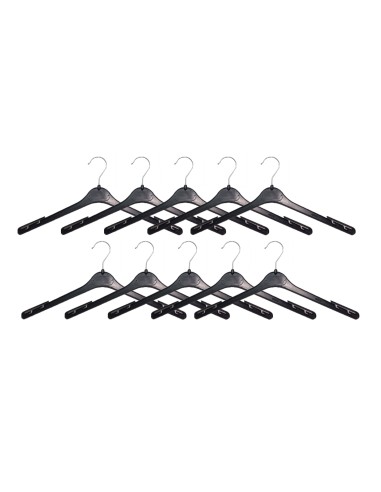 KIT 20 PZ APPENDINO CAMICERIA PLAST NERE 41