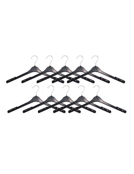 KIT 20 PZ APPENDINO CAMICERIA PLAST NERE 41