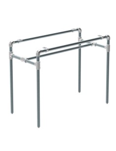 STRUTTURA BANCO TUBO INDUSTRIAL STYLE IDRAULICO 12 0x60x90 cm