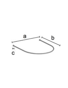 KIT TUBO PORTATENDE PER CAMERINI SPOGLIATOIO SOLUZ IONE 2