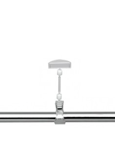 KIT 5 PORTAPREZZI CON PINZA DI ANCORAGGIO H. 5 CM