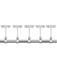 KIT 5 PORTAPREZZI CON PINZA DI ANCORAGGIO H. 5 CM