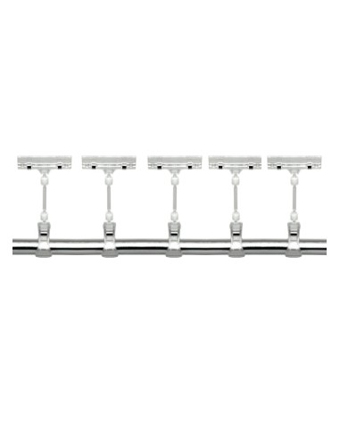 KIT 5 PORTAPREZZI CON PINZA DI ANCORAGGIO H. 5 CM