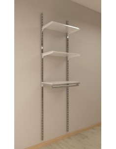 KIT ARREDAMENTO CON 3 MENSOLE E APPENDERIA DA 60cm APPENDERI