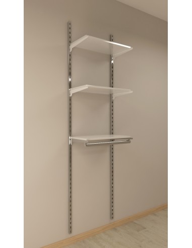 KIT ARREDAMENTO CON 3 MENSOLE E APPENDERIA DA 60cm APPENDERI