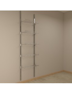 KIT ARREDAMENTO MONTANTI CON 4 RIPIANI IN GRIGLIA A INCLINAT