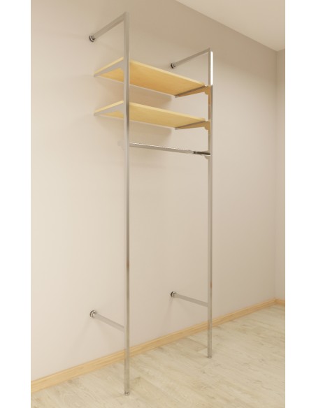 KIT ARREDAMENTO 60 CM MONTANTE 3 RIPIANI 1 BARRA A PPENDERIA