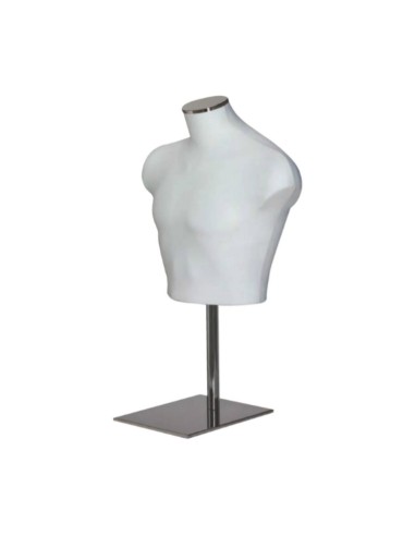 BUSTINO UOMO CON BASE BASSA SPALMATO BIANCO