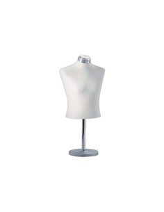 BUSTO SARTORIALE CON BASE UOMO MAGLIA AVORIO CON B ASE