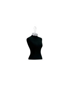 BUSTO DONNA MAGLIA NERA SARTORIALE CON GANCIO MADE IN ITALY