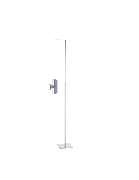 PIANTANA VETRINA ACCESSORI PORTABORSE DOPPIO REGOL CROMATO