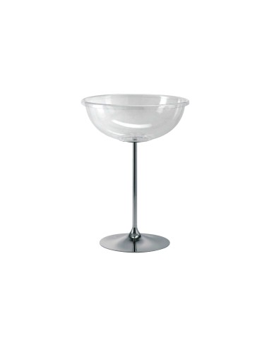 CALICE ESPOSITORE CESTO NEGOZIO CROMATO 86 cm