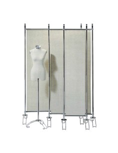 BANNER CON TESSUTO SEPARE' DIVISORIO IN LINO NATUR ALE 128 CM