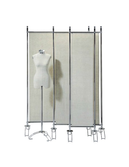 BANNER CON TESSUTO SEPARE' DIVISORIO IN LINO NATUR ALE 128 CM