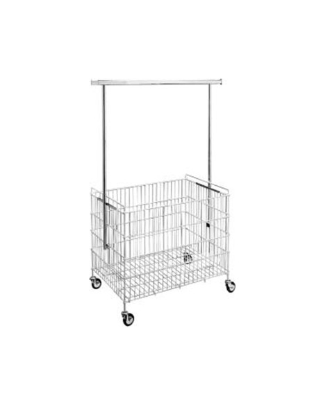 CARRELLO CESTO PIEGHEVOLE STENDER CON APPENDERIA
