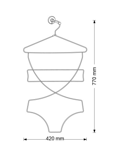 EXPO UNDERWEAR PORTACOSTUME INTIMO LINGERIE GRUCCI A NICHELAT