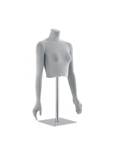 MANICHINO BUSTO DONNA TORSO SNODABILE C/ BASE
